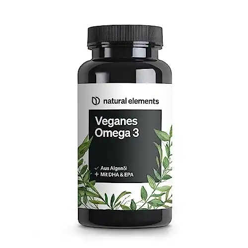 Omega-3 Vitality Boost: 90 Vegane Kapseln aus Hochdosiertem Algenöl - Herz, Gehirn & Sehkraft-Unterstützung