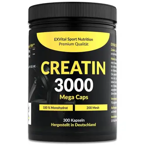 Maximale Power: 4000 mg Creatin Monohydrat - Vegan & Rein - Deutsche Qualität